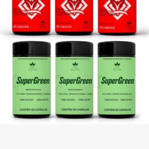 KIT EMAGRECEDOR -DETOX +TERMOGÊNICO-3 COMBOS COM-50% OFF